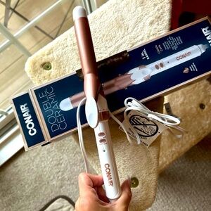 Double Ceramic Conair Curling Iron *New*  (1”)